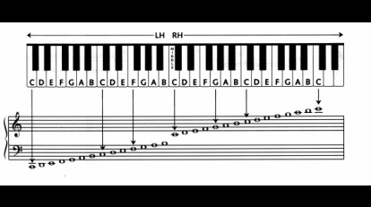Left Hand Piano Notes Chart